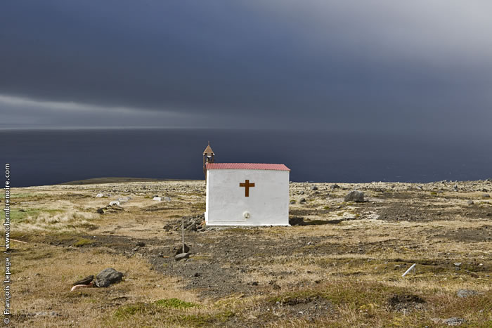 La chapelle de la base Alfred Faure sur l’Île de la Possession
