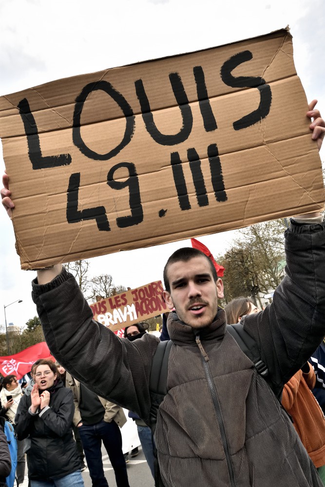 Manifestation contre la réforme des retraites à Rennes